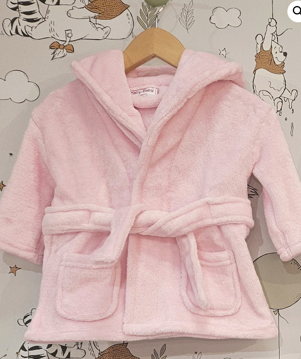 Embroidered Baby Bathrobe