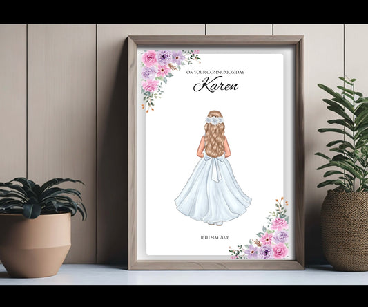 Communion Girl Illustration