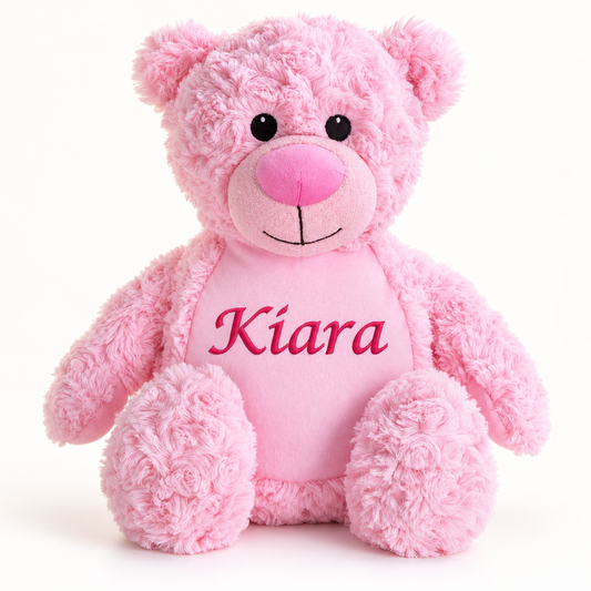 Personalised Pink Teddy Bear