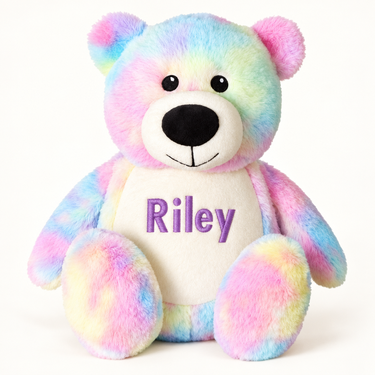 Personalised Pastel Rainbow Teddy Bear