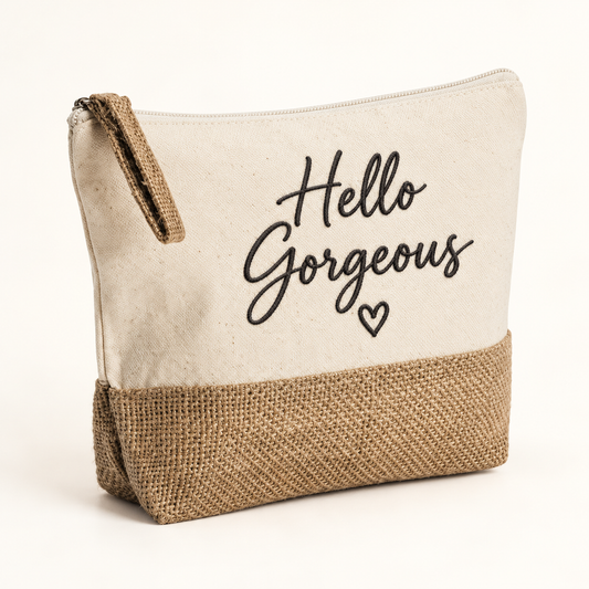 Personalised Embroidered Make-Up Bag