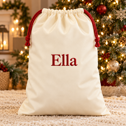 Personalised Embroidered Christmas Gift Sack
