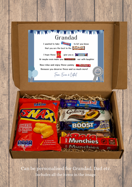 Personalised Fathers Day Treat Box