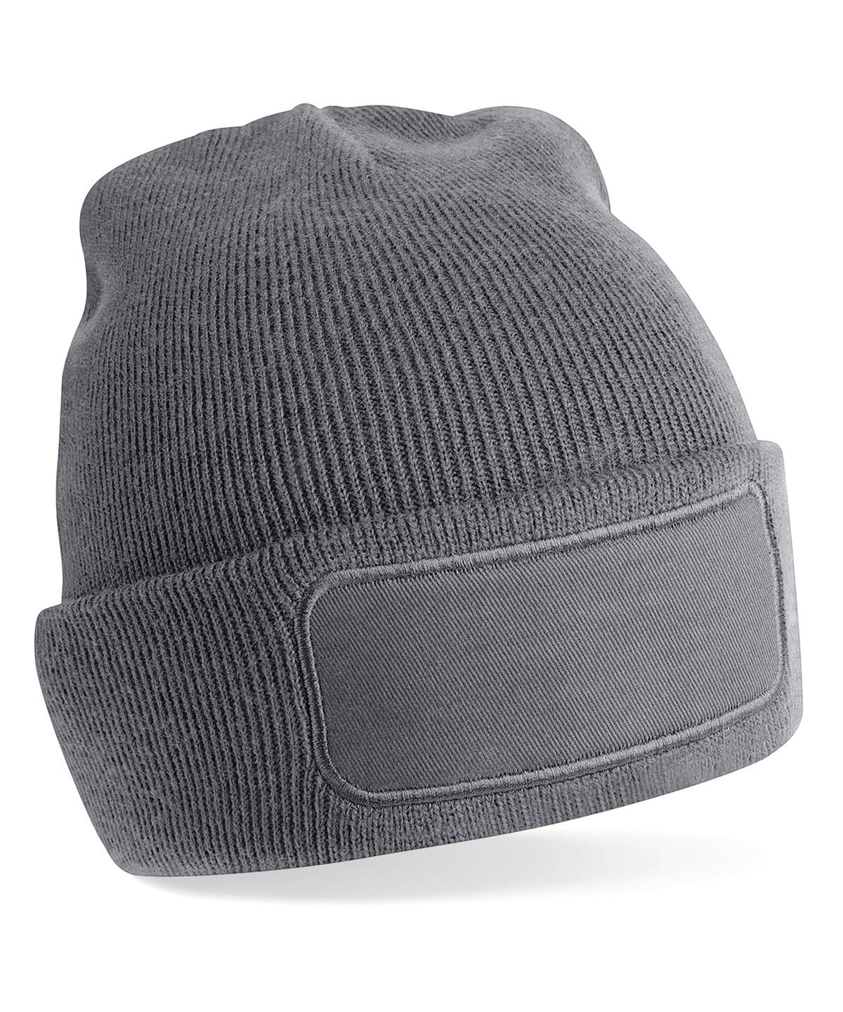 Embroidered Patch Beanie (BC445)