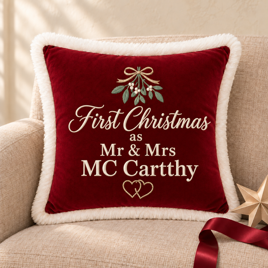 First Christmas as Mr & Mrs Cushion