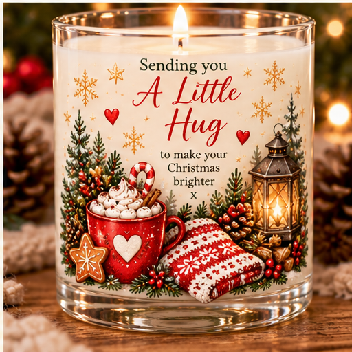 Sending You a Little Hug Christmas Candle