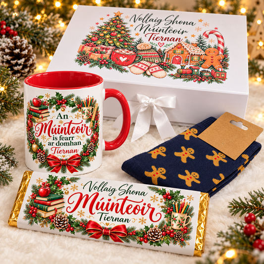 Personalised Teacher Christmas Gift Box – Gingerbread