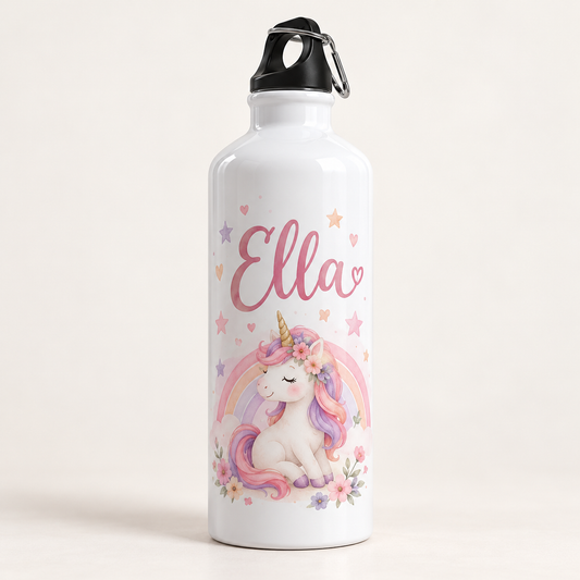 Personalised Unicorn Water Bottle