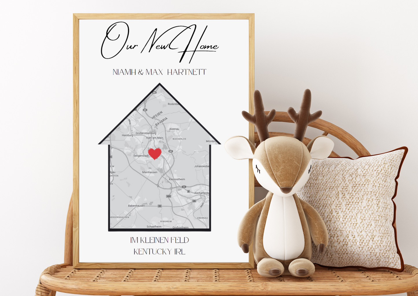 New Home Custom Map Print